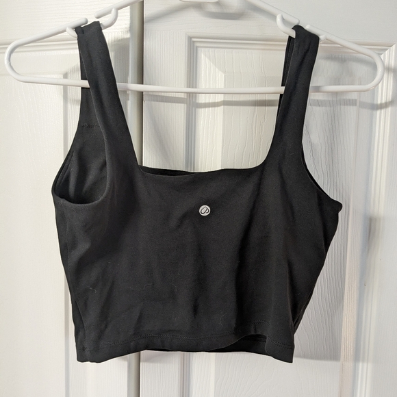 CRZ Yoga XS Black Square Neck Long Line Sports Bra - Picture 2 of 2